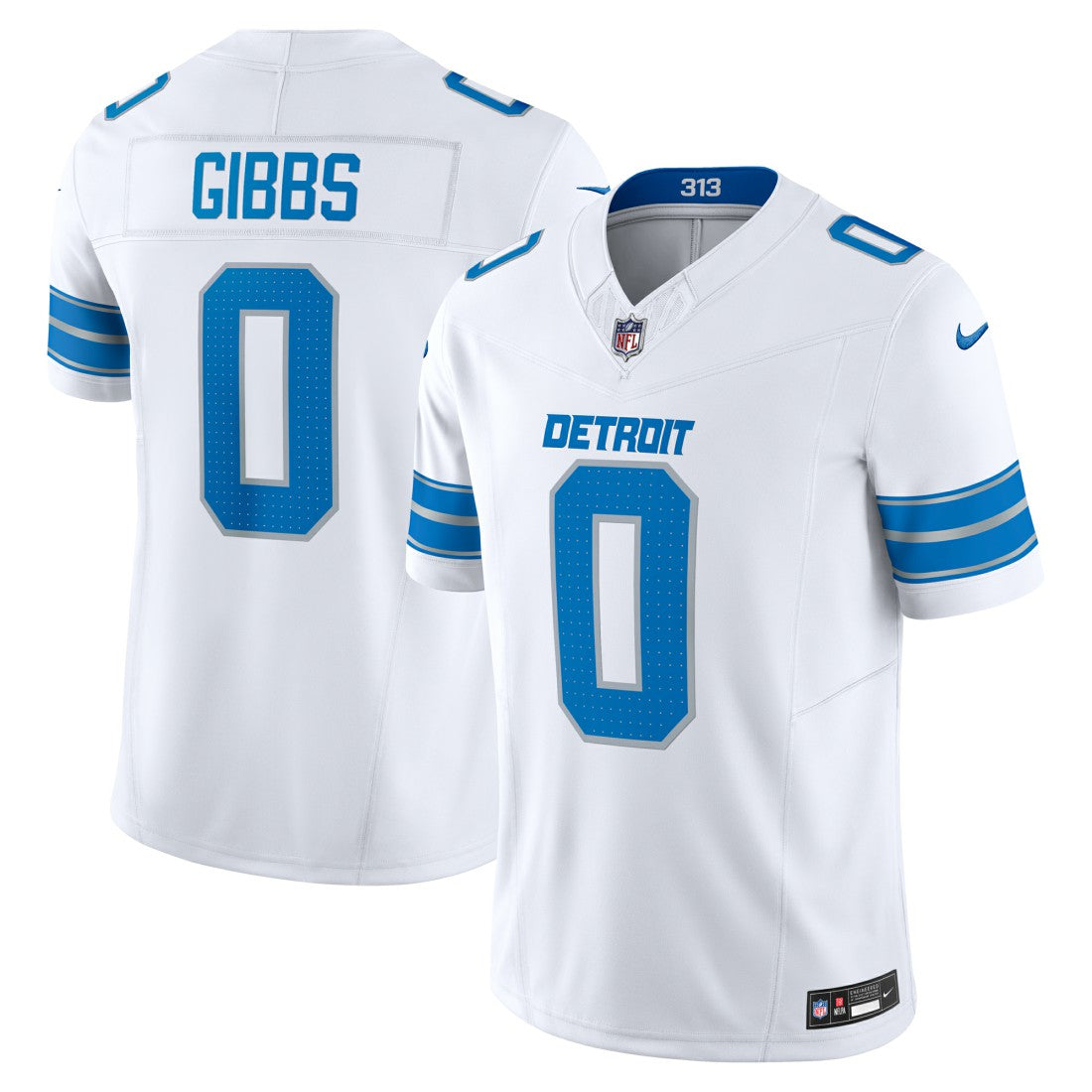 Jahmyr Gibbs Detroit Lions Vapor F.U.S.E. Limited Jersey - White - Nike
