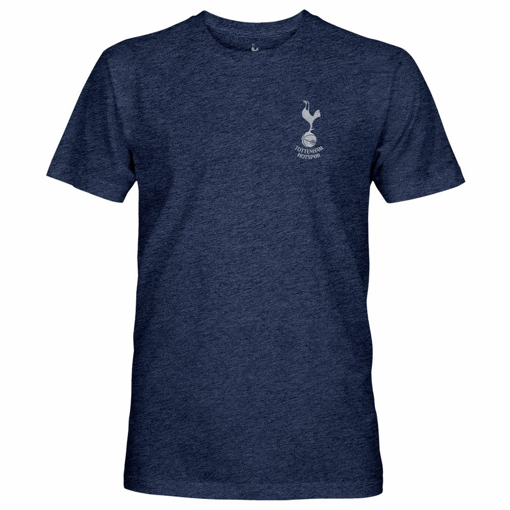 Tottenham Hotspur 1863FC Left Mono Badge Vintage Tri-Blend T-Shirt Navy