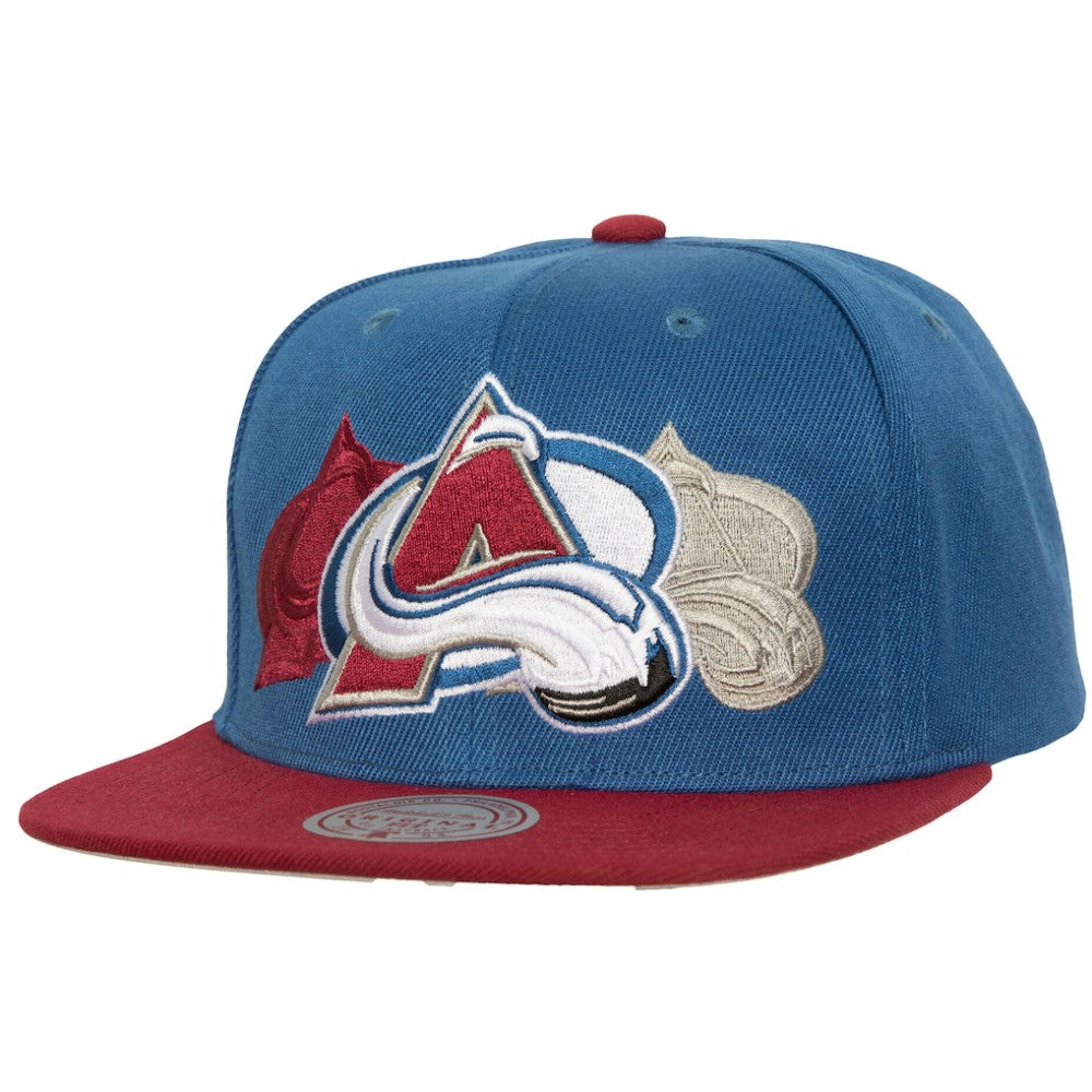 Colorado Avalanche Mitchell & Ness Soul Triple Up Snapback Hat - Light Blue | NHL Lifestyle