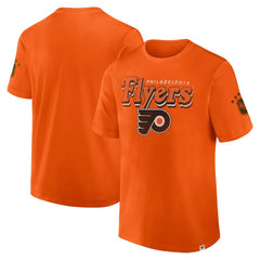 Philadelphia Flyers Fanatics Decades Collection Made To Last T-Shirt - Orange | Fanatics Clearance