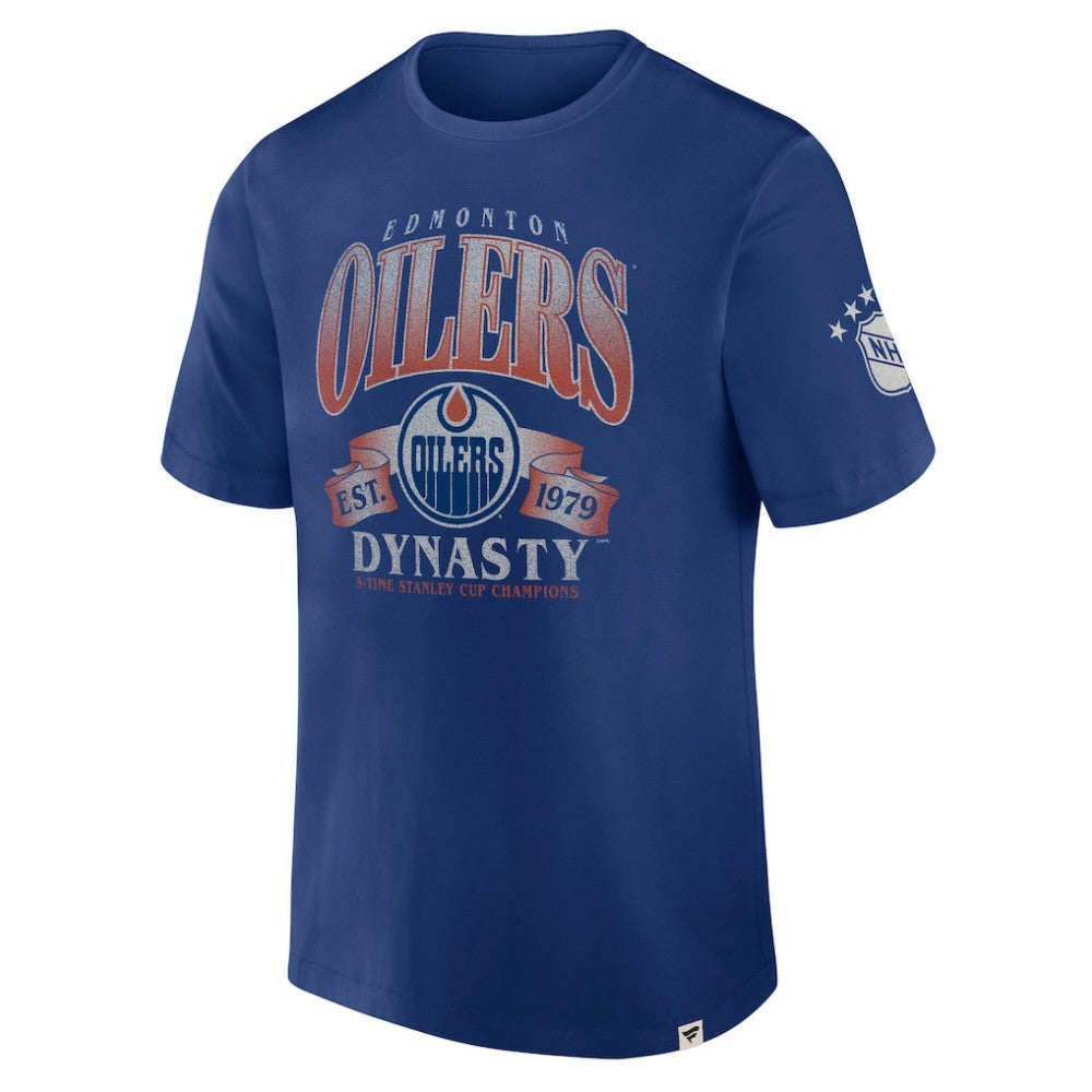 Edmonton Oilers Fanatics Decades Collection Made To Last T-Shirt - Blue | Fanatics near me