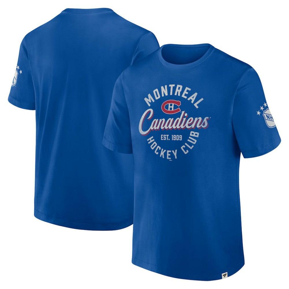 Montreal Canadiens Fanatics Decades Collection Made To Last T-Shirt - Royal | Fanatics near me