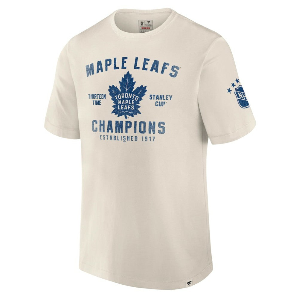 Toronto Maple Leafs Fanatics Decades Collection Timeless T-Shirt - White | Fanatics Lifestyle