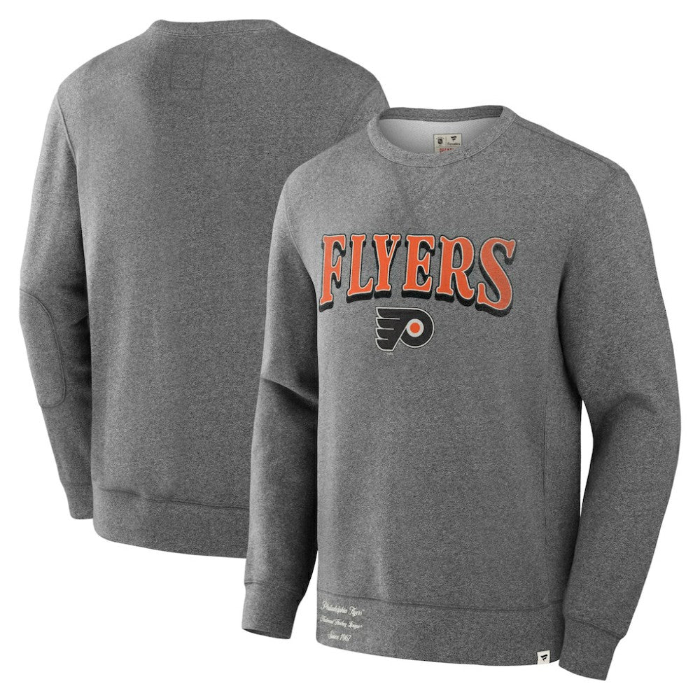 Philadelphia Flyers Fanatics Decades Collection Legendary Fleece Pullover Sweatshirt - Heather Gray | Fanatics Clearance