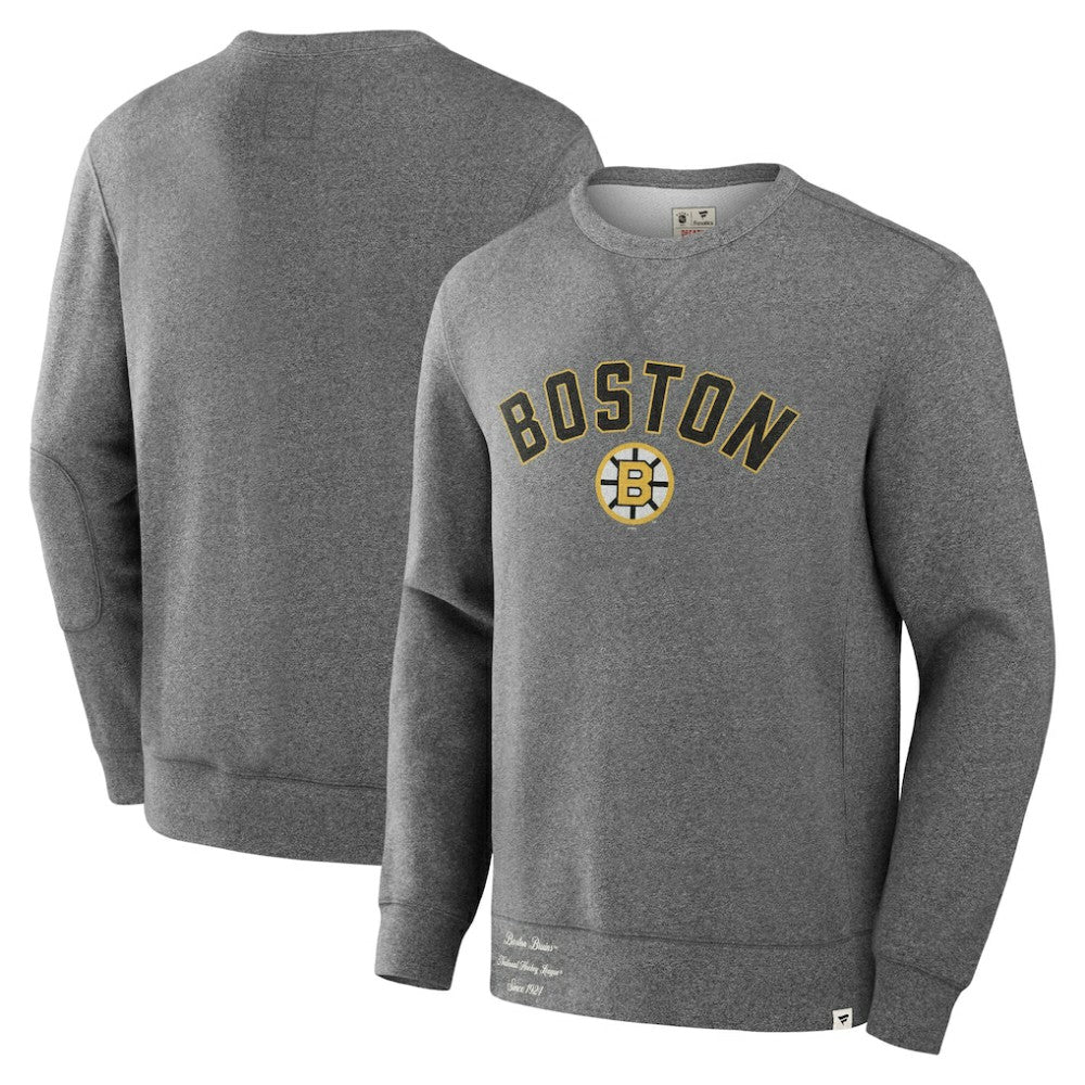 Boston Bruins Fanatics Decades Collection Legendary Fleece Pullover Sweatshirt - Heather Gray | Fanatics on sale
