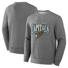 Washington Capitals Fanatics Decades Collection Legendary Fleece Pullover Sweatshirt - Heather Gray | Fanatics on sale