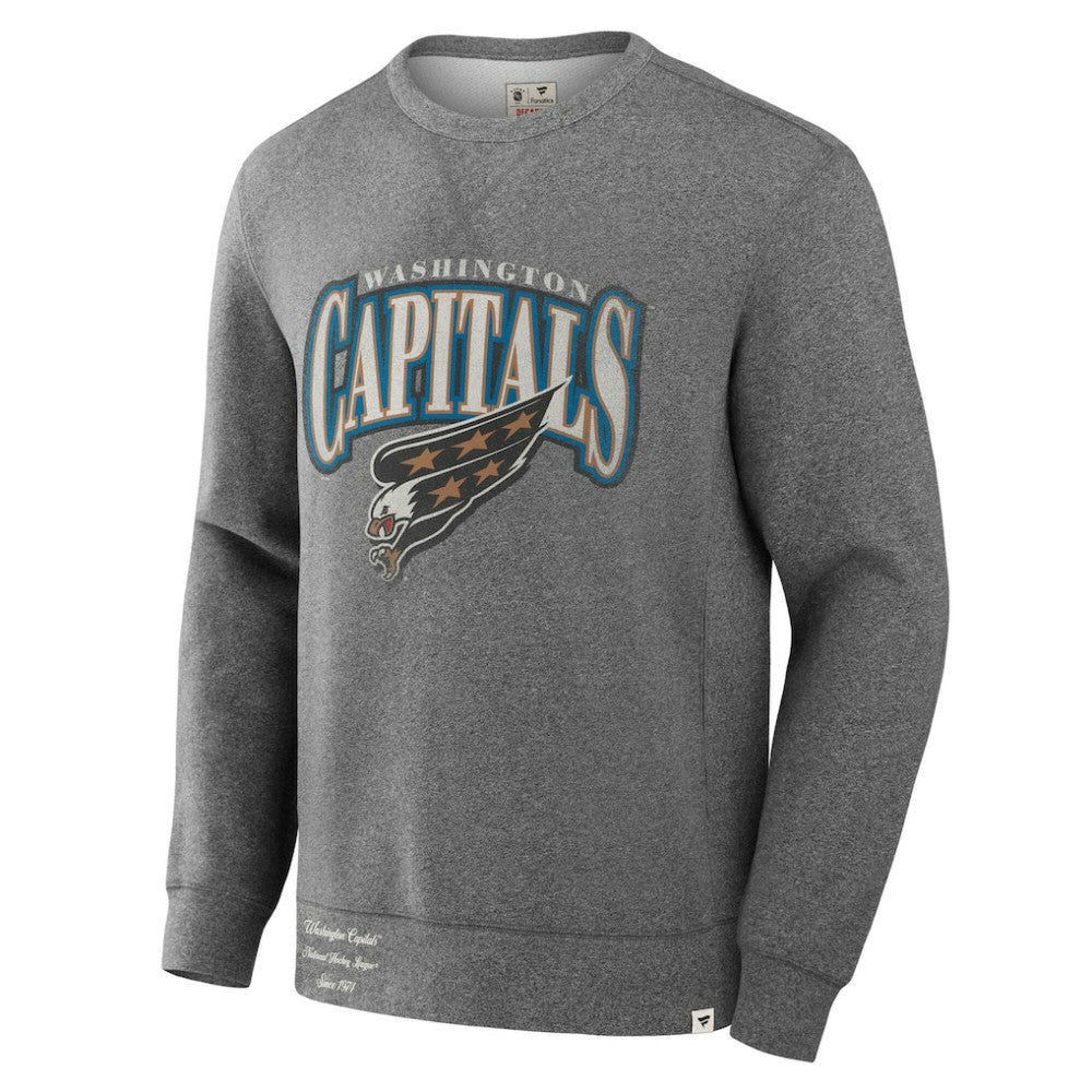 Washington Capitals Fanatics Decades Collection Legendary Fleece Pullover Sweatshirt - Heather Gray | Fanatics on sale