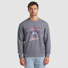 Edmonton Oilers Fanatics Decades Collection Legendary Fleece Pullover Sweatshirt - Heather Gray | Fanatics Clearance