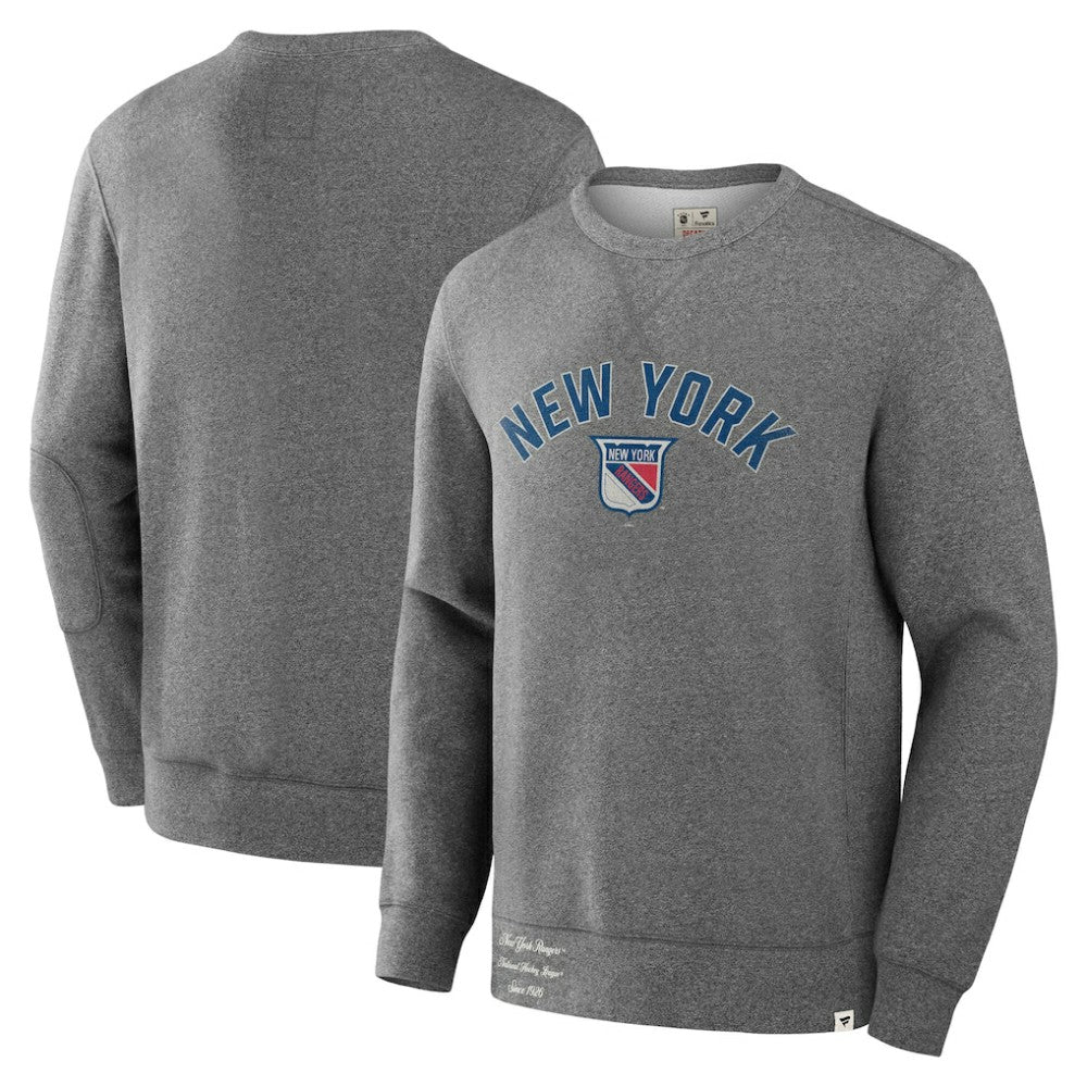 New York Rangers Fanatics Decades Collection Legendary Fleece Pullover Sweatshirt - Heather Gray | Fanatics sale
