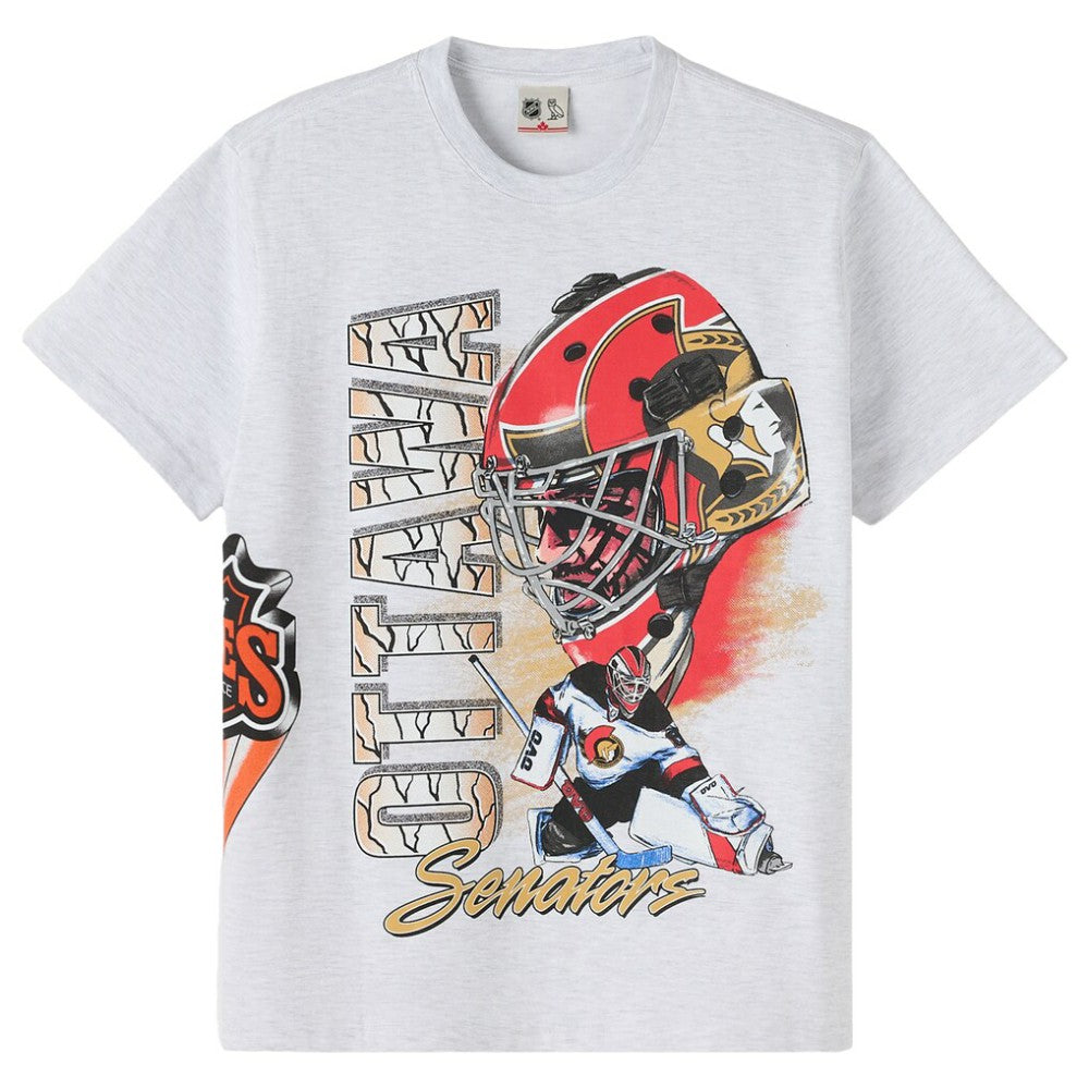 Ottawa Senators OVO x NHL Retro T-Shirt - Heather Gray | NHL Clearance