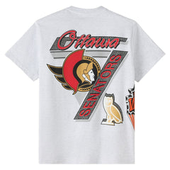 Ottawa Senators OVO x NHL Retro T-Shirt - Heather Gray | NHL Clearance