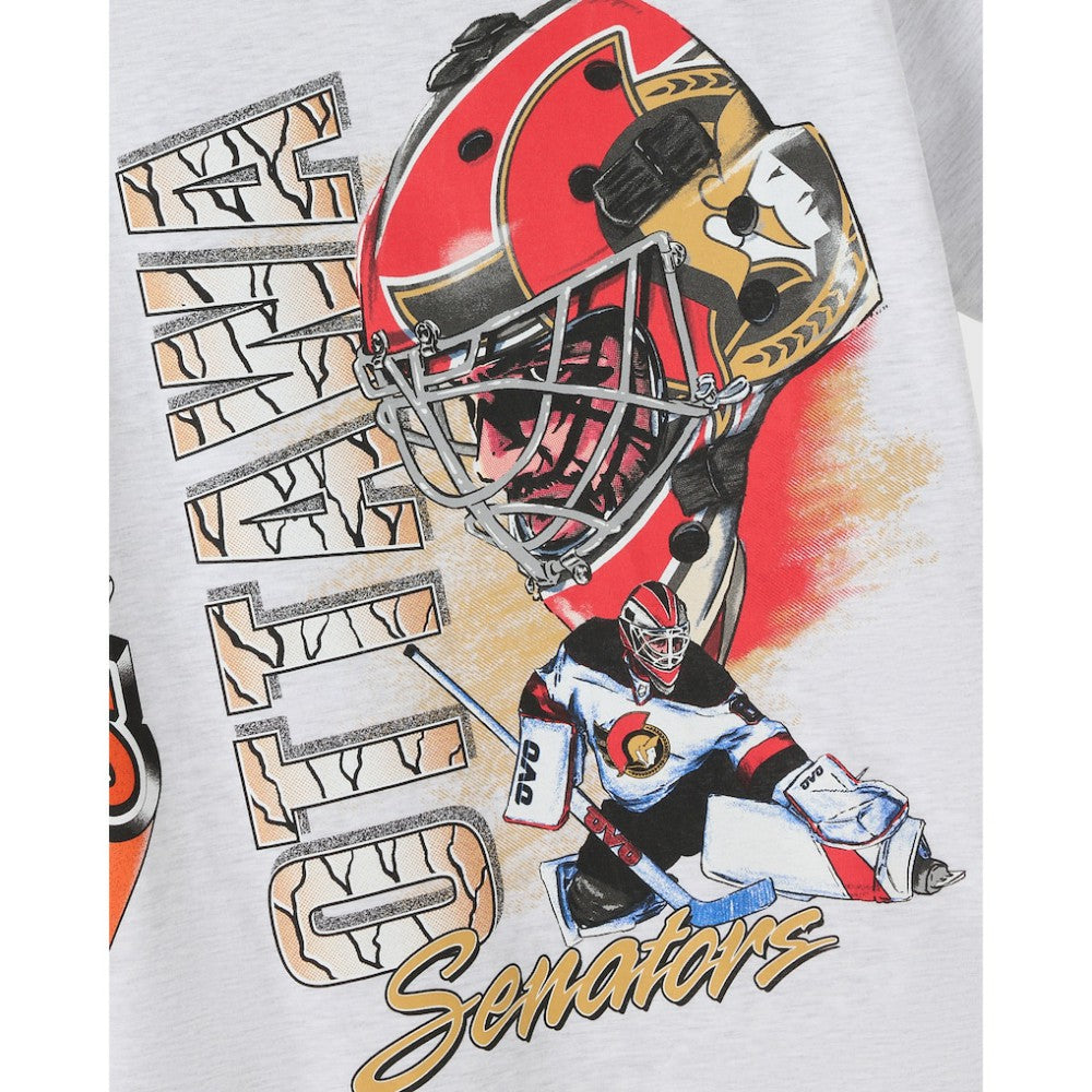 Ottawa Senators OVO x NHL Retro T-Shirt - Heather Gray | NHL Clearance