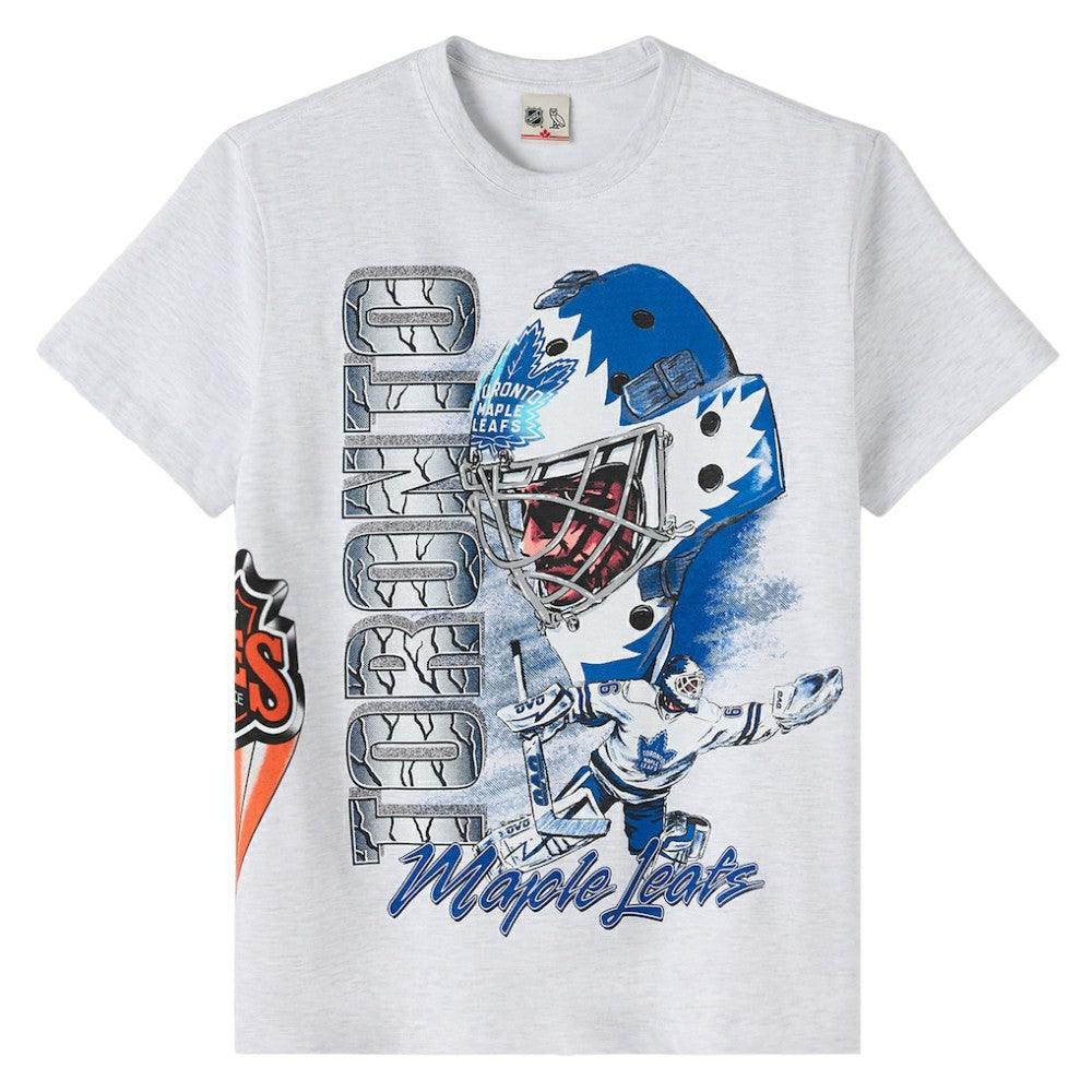Toronto Maple Leafs OVO x NHL Retro T-Shirt - Heather Gray | NHL Lifestyle