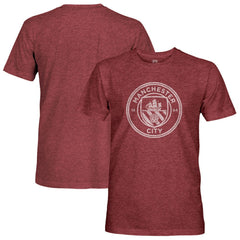 Manchester City 1863FC Mono Badge Retro Tri-Blend T-Shirt Maroon