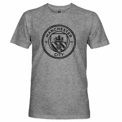 Manchester City 1863FC Mono Badge Retro Tri-Blend T-Shirt Heather Gray