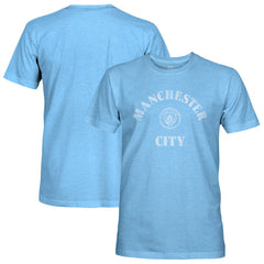 Manchester City 1863FC Team Arch Retro Tri-Blend T-Shirt Sky Blue