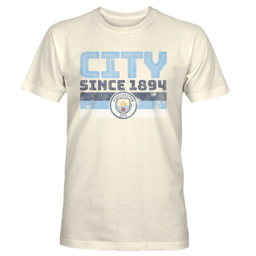 Manchester City 1863FC Retro Stripes T-Shirt Tan