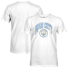 Manchester City 1863FC Retro Wordmark Slub T-Shirt White