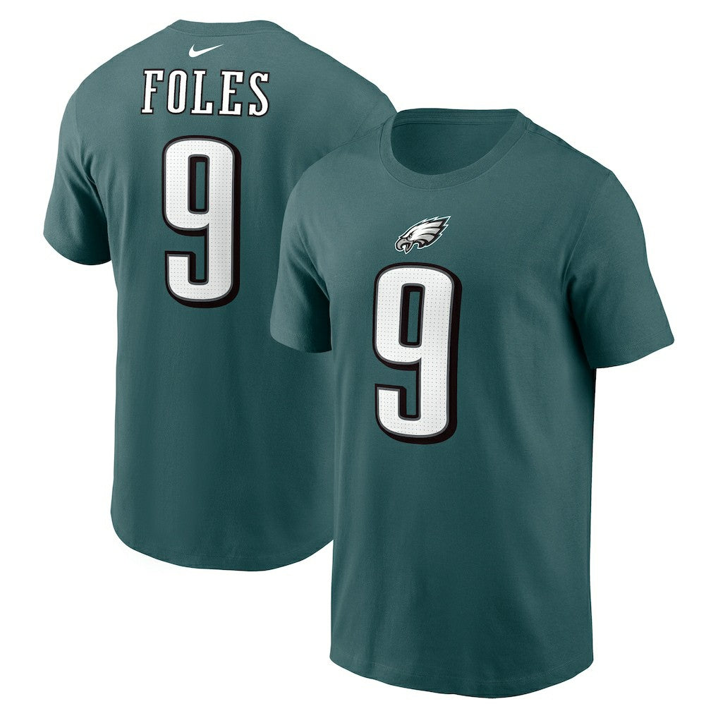Nick Foles Philadelphia Eagles Retired Player Name & Number T-Shirt - Midnight Green - Nike