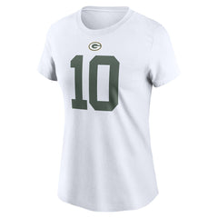 Jordan Love Green Bay Packers Women's Player Name & Number T-Shirt - White - Nike