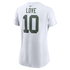 Jordan Love Green Bay Packers Women's Player Name & Number T-Shirt - White - Nike