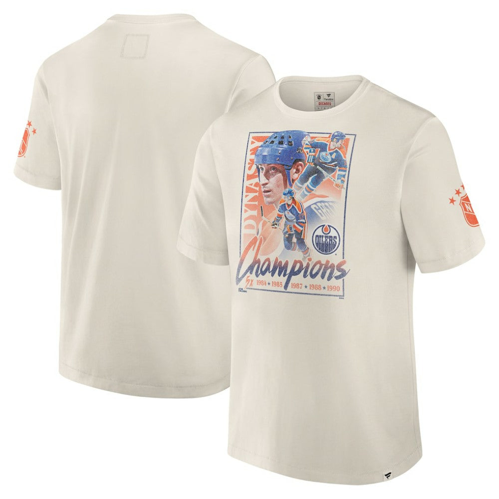 Edmonton Oilers Fanatics Decades Collection Timeless T-Shirt - White | Fanatics discount