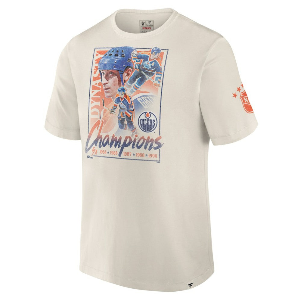 Edmonton Oilers Fanatics Decades Collection Timeless T-Shirt - White | Fanatics discount