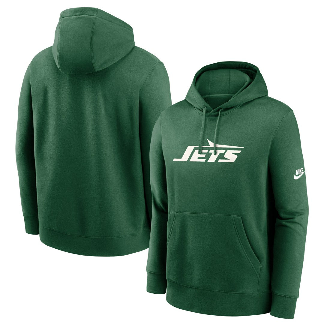 New York Jets Rewind Club Logo Pullover Hoodie - Green - Nike