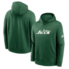 New York Jets Rewind Club Logo Pullover Hoodie - Green - Nike