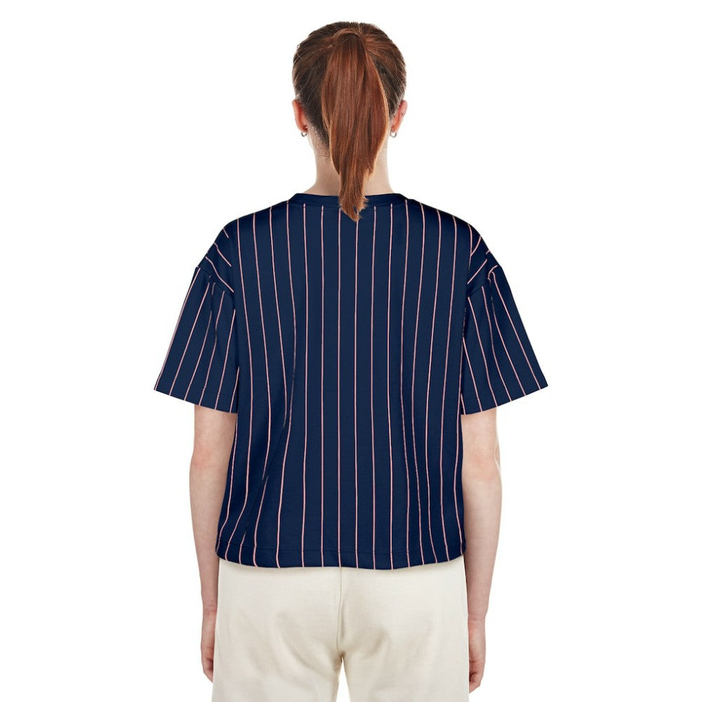 Washington Nationals New Era Women's 2025 City Connect Pinstripe T-Shirt Near Me