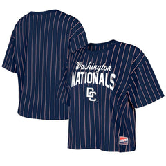 Washington Nationals New Era Women's 2025 City Connect Pinstripe T-Shirt Near Me