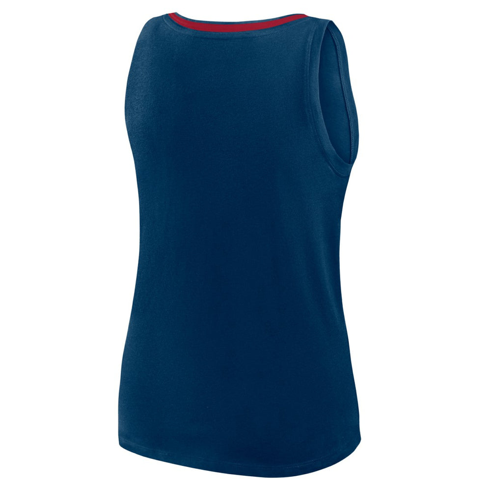 Houston Texans Logo Athletic Women's Plus Size Stellar Win V-Neck Tank Top - Navy - NFL