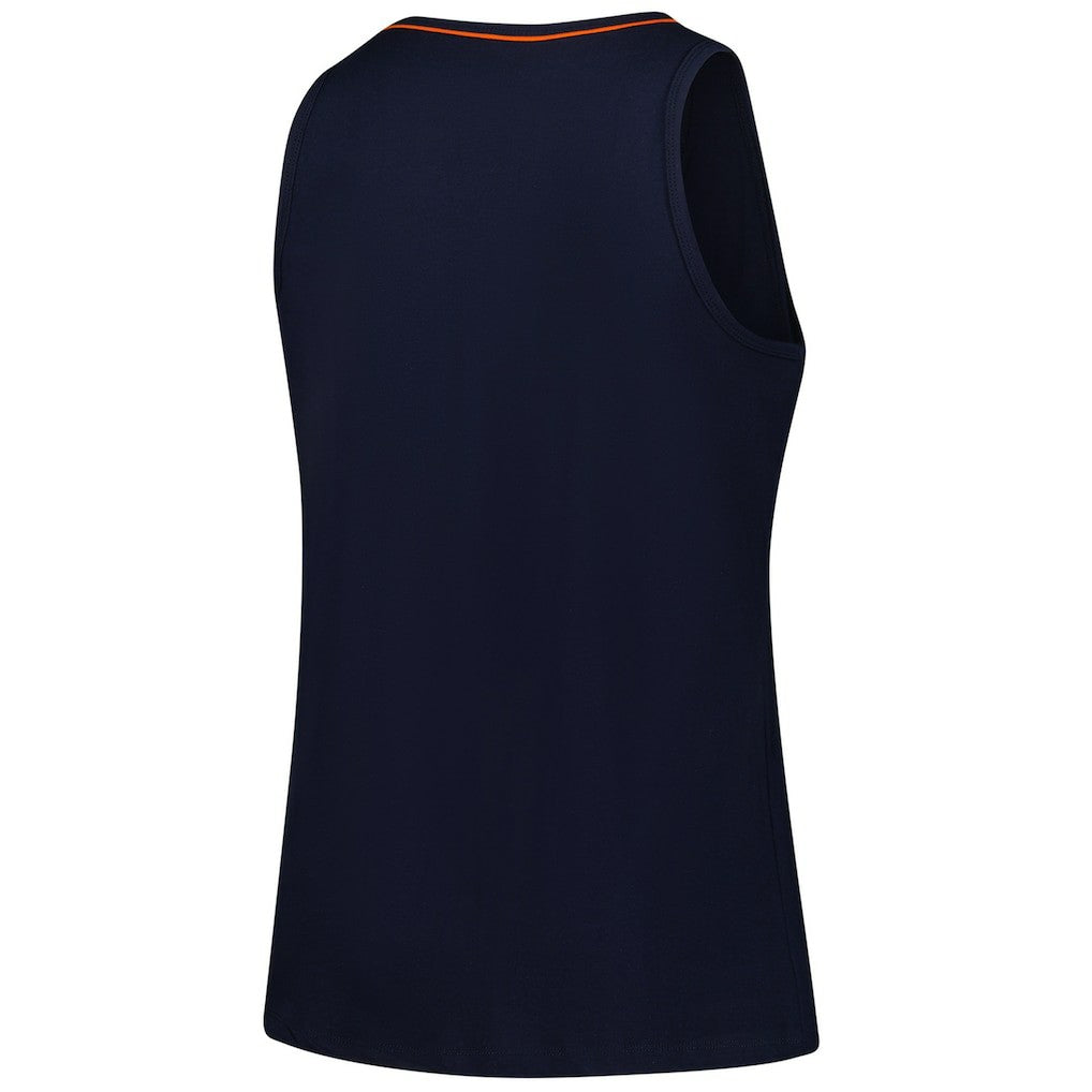 Chicago Bears Logo Athletic Women's Plus Size Stellar Win V-Neck Tank Top - Navy - NFL