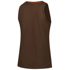 Cleveland Browns Logo Athletic Women's Plus Size Stellar Win V-Neck Tank Top - Brown - NFL