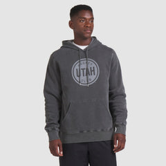 Utah Mammoth Fanatics Redwood Dark Pullover Hoodie - Black | Fanatics Clearance