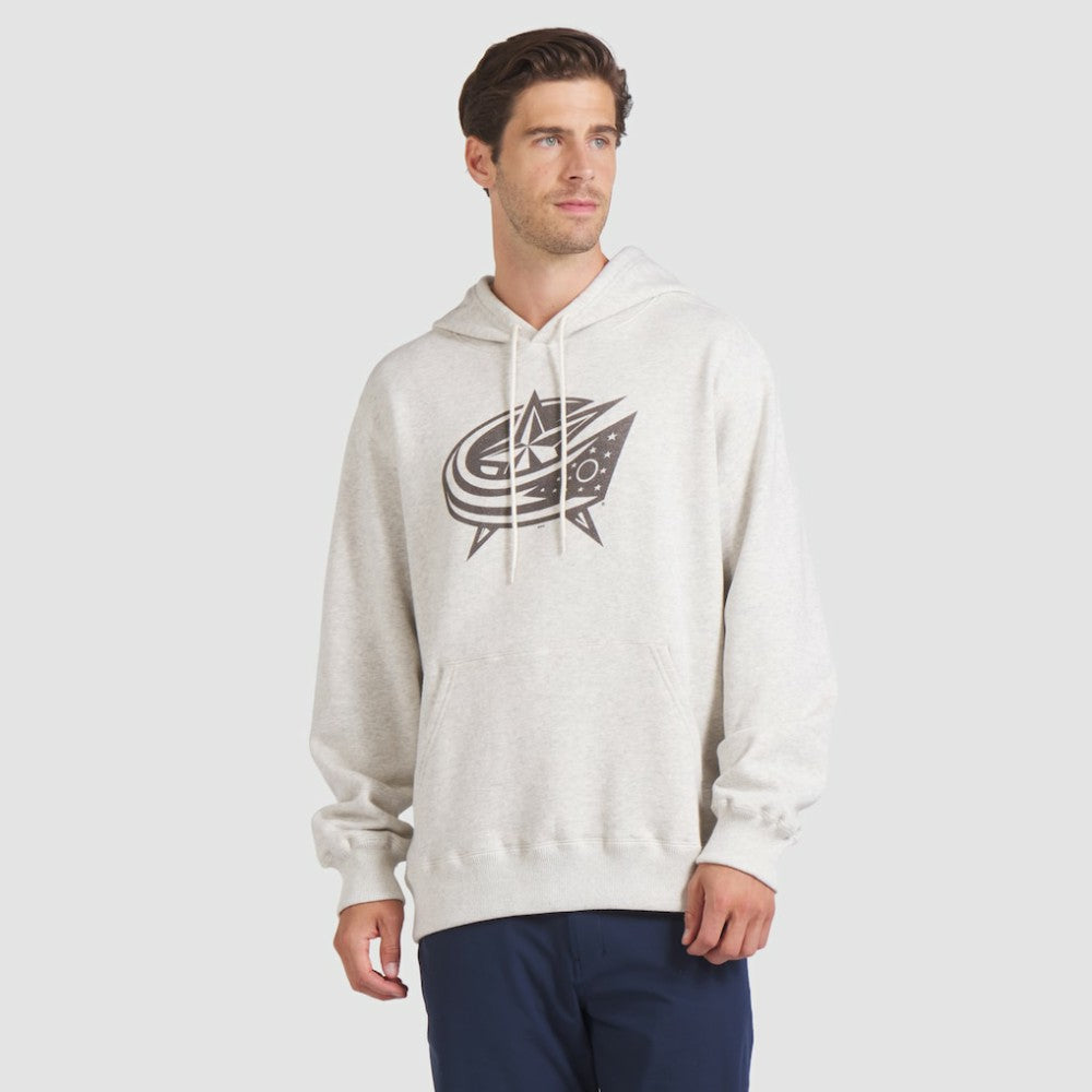 Columbus Blue Jackets Fanatics Made in Canada Pullover Hoodie - Cream | Fanatics near me