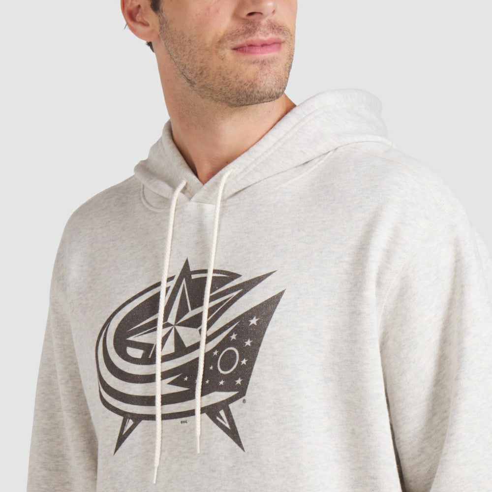 Columbus Blue Jackets Fanatics Made in Canada Pullover Hoodie - Cream | Fanatics near me