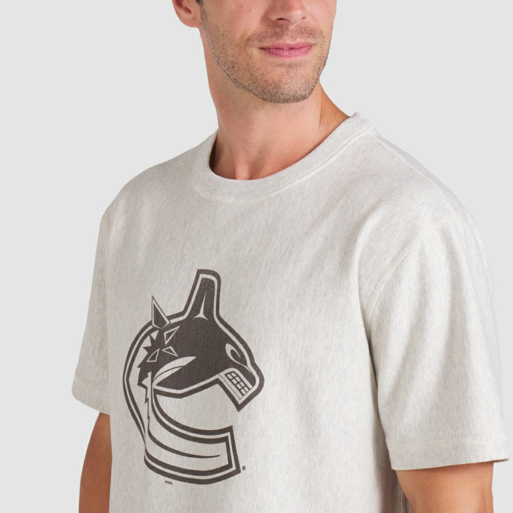 Vancouver Canucks Fanatics Made in Canada T-Shirt - Cream | Fanatics Lifestyle