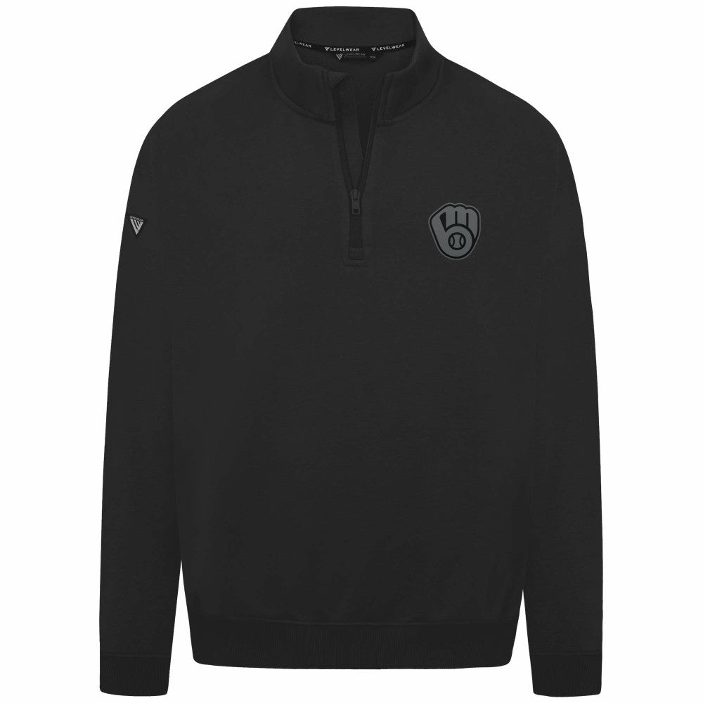 Milwaukee Brewers Levelwear Murray Nightfall Quarter-Zip Top Outlet