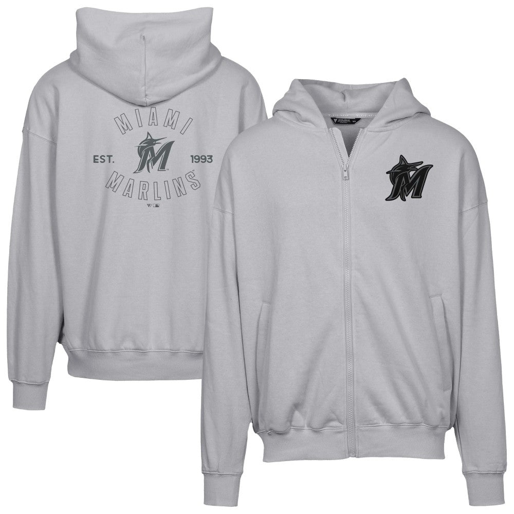 Miami Marlins Levelwear Uphill Abyssal Full-Zip Hoodie Discount