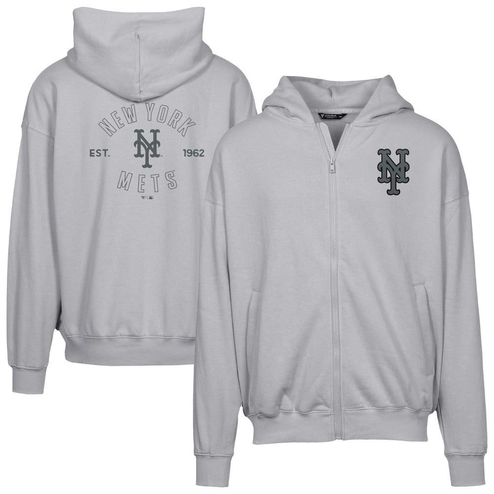 New York Mets Levelwear Uphill Abyssal Full-Zip Hoodie Outlet