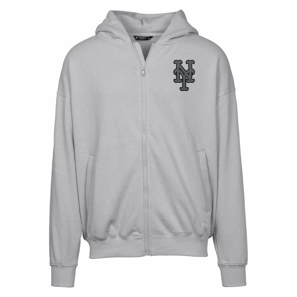 New York Mets Levelwear Uphill Abyssal Full-Zip Hoodie Outlet