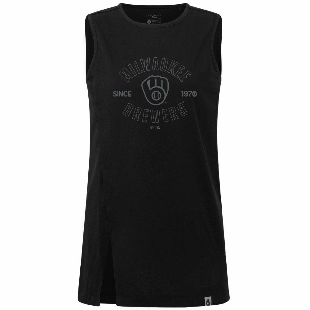 Milwaukee Brewers Levelwear Women's Influx Abyssal Tank Top Sale