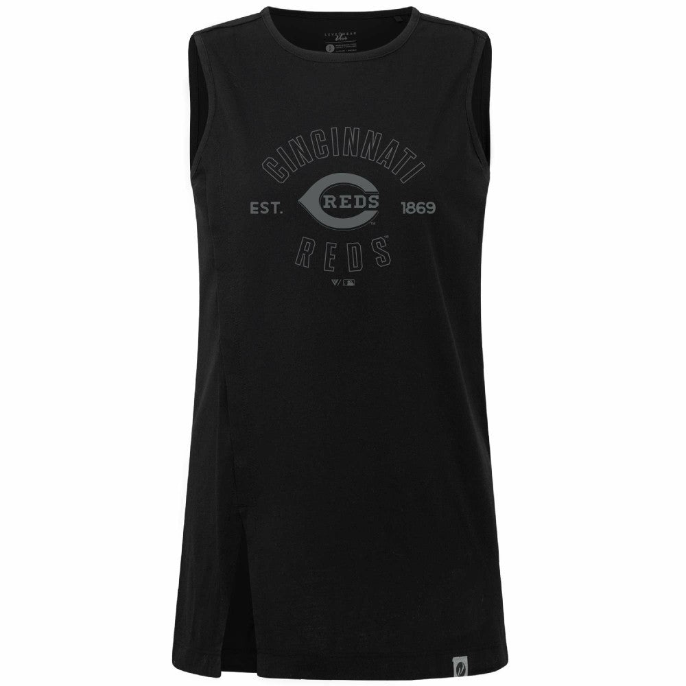 Cincinnati Reds Levelwear Women's Influx Abyssal Tank Top Sale
