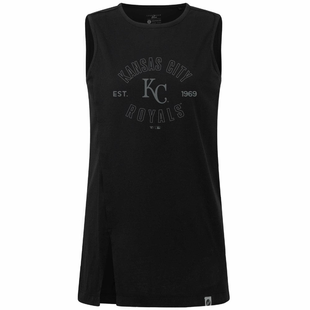 Kansas City Royals Levelwear Women's Influx Abyssal Tank Top Sale