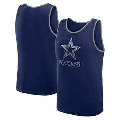 Dallas Cowboys Logo Athletic Unmatched Success Tank Top - Navy - NFL