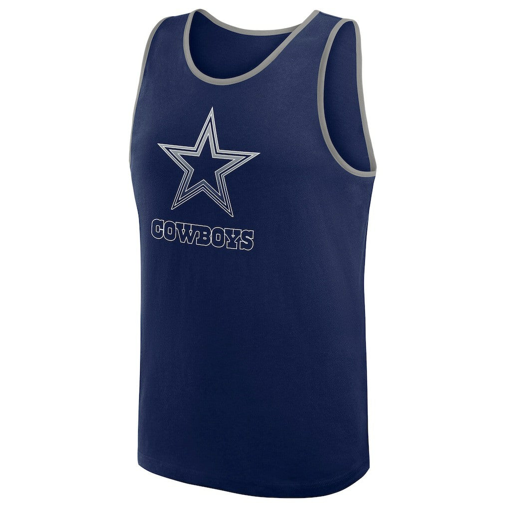 Dallas Cowboys Logo Athletic Unmatched Success Tank Top - Navy - NFL