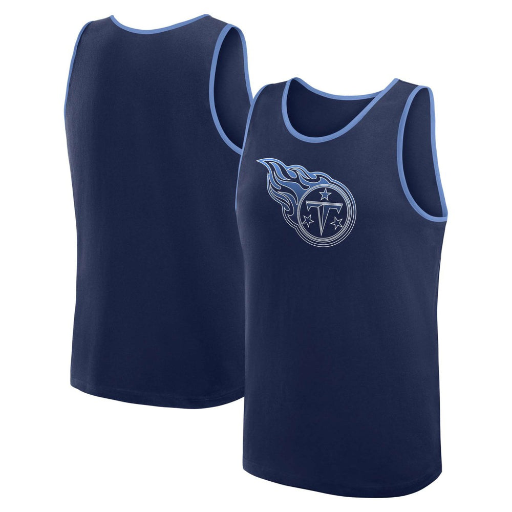 Tennessee Titans Logo Athletic Unmatched Success Tank Top - Navy - NFL