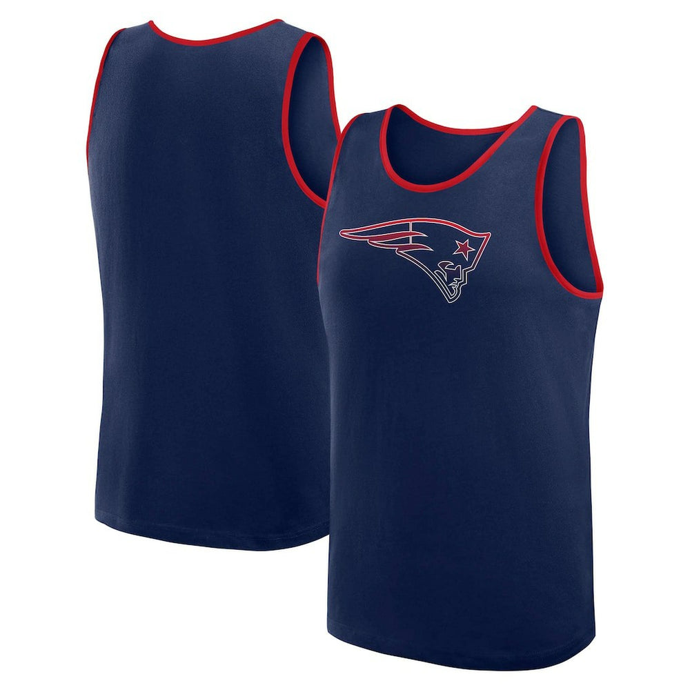 New England Patriots Logo Athletic Unmatched Success Tank Top - Navy - NFL