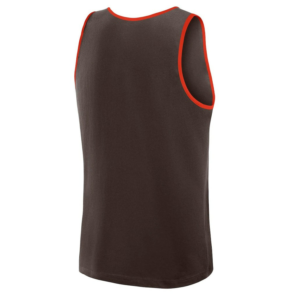 Cleveland Browns Logo Athletic Unmatched Success Tank Top - Brown - NFL